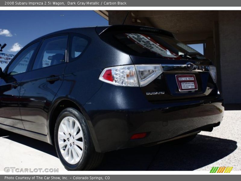 Dark Gray Metallic / Carbon Black 2008 Subaru Impreza 2.5i Wagon