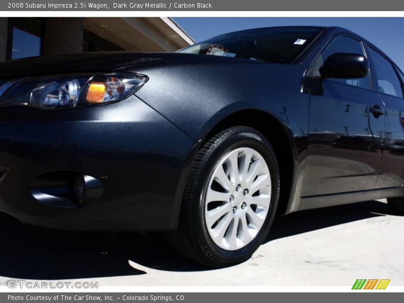 Dark Gray Metallic / Carbon Black 2008 Subaru Impreza 2.5i Wagon