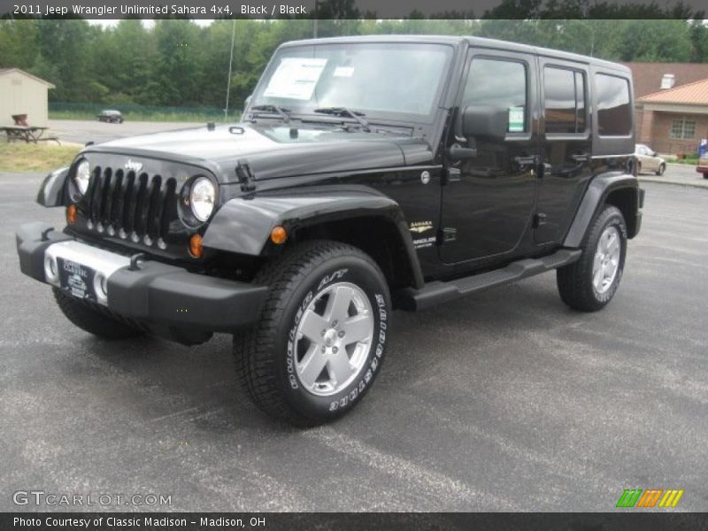 Black / Black 2011 Jeep Wrangler Unlimited Sahara 4x4