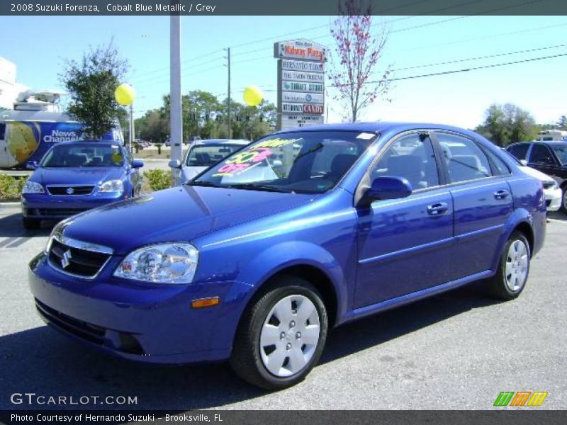 Cobalt Blue Metallic / Grey 2008 Suzuki Forenza