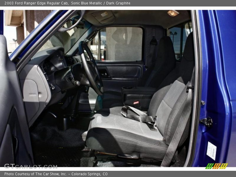 Sonic Blue Metallic / Dark Graphite 2003 Ford Ranger Edge Regular Cab