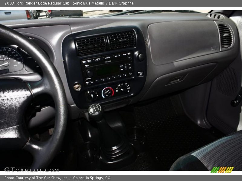 Sonic Blue Metallic / Dark Graphite 2003 Ford Ranger Edge Regular Cab