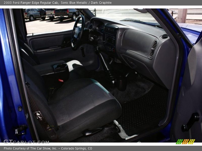 Sonic Blue Metallic / Dark Graphite 2003 Ford Ranger Edge Regular Cab