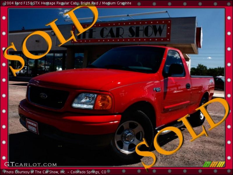 Bright Red / Medium Graphite 2004 Ford F150 STX Heritage Regular Cab