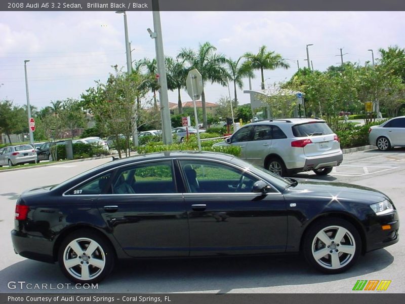 Brilliant Black / Black 2008 Audi A6 3.2 Sedan
