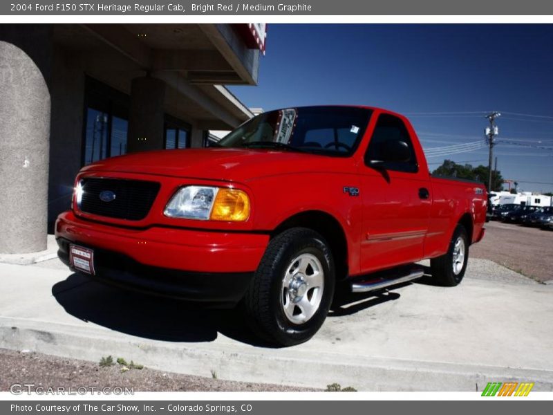 Bright Red / Medium Graphite 2004 Ford F150 STX Heritage Regular Cab