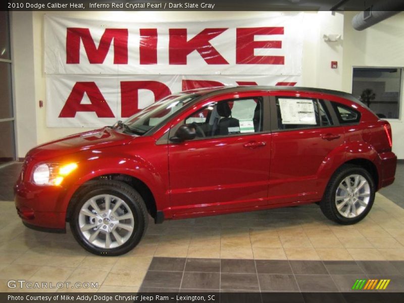 Inferno Red Crystal Pearl / Dark Slate Gray 2010 Dodge Caliber Heat