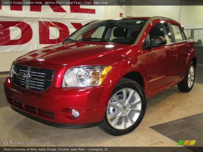 Inferno Red Crystal Pearl / Dark Slate Gray 2010 Dodge Caliber Heat