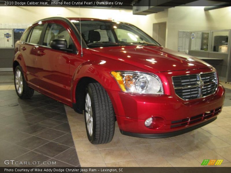 Inferno Red Crystal Pearl / Dark Slate Gray 2010 Dodge Caliber Heat