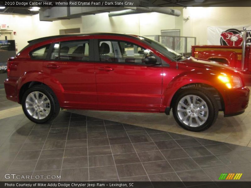 Inferno Red Crystal Pearl / Dark Slate Gray 2010 Dodge Caliber Heat