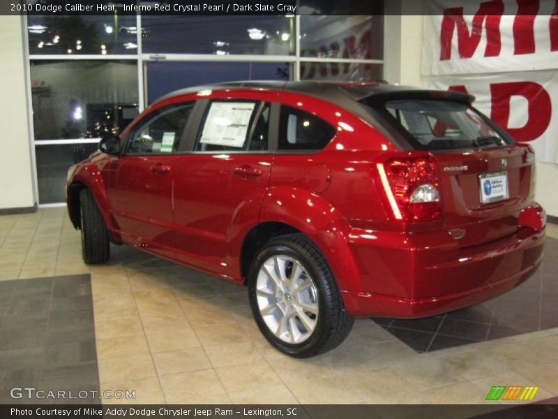 Inferno Red Crystal Pearl / Dark Slate Gray 2010 Dodge Caliber Heat