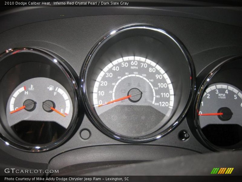 Inferno Red Crystal Pearl / Dark Slate Gray 2010 Dodge Caliber Heat