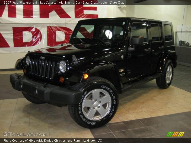 Black / Dark Slate Gray/Medium Slate Gray 2007 Jeep Wrangler Unlimited Sahara 4x4