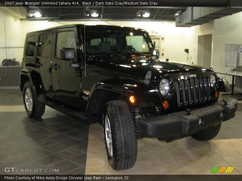 Black / Dark Slate Gray/Medium Slate Gray 2007 Jeep Wrangler Unlimited Sahara 4x4