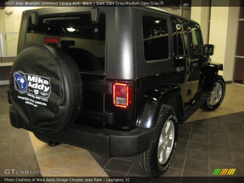 Black / Dark Slate Gray/Medium Slate Gray 2007 Jeep Wrangler Unlimited Sahara 4x4