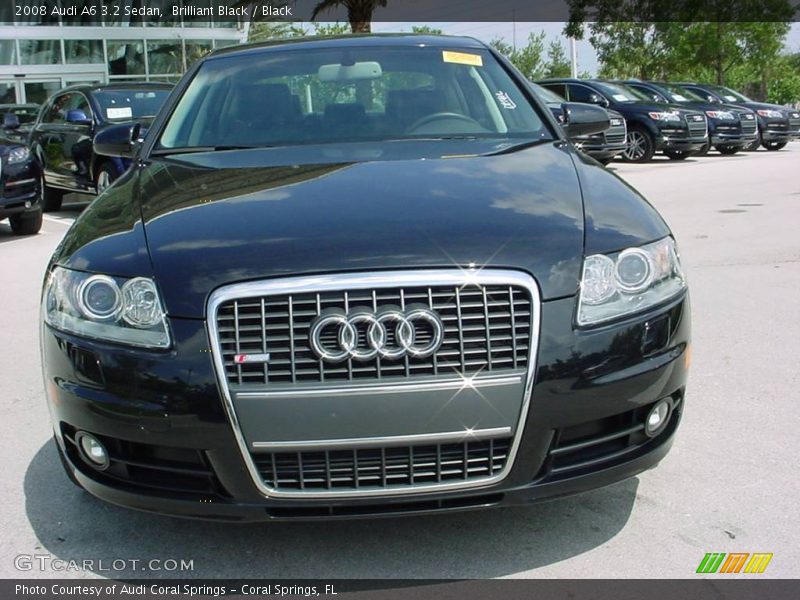 Brilliant Black / Black 2008 Audi A6 3.2 Sedan