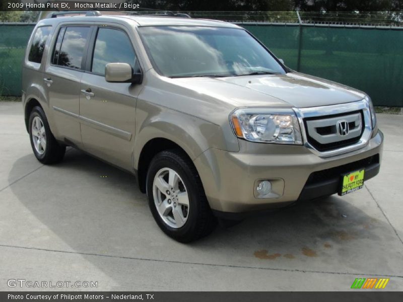Mocha Metallic / Beige 2009 Honda Pilot EX