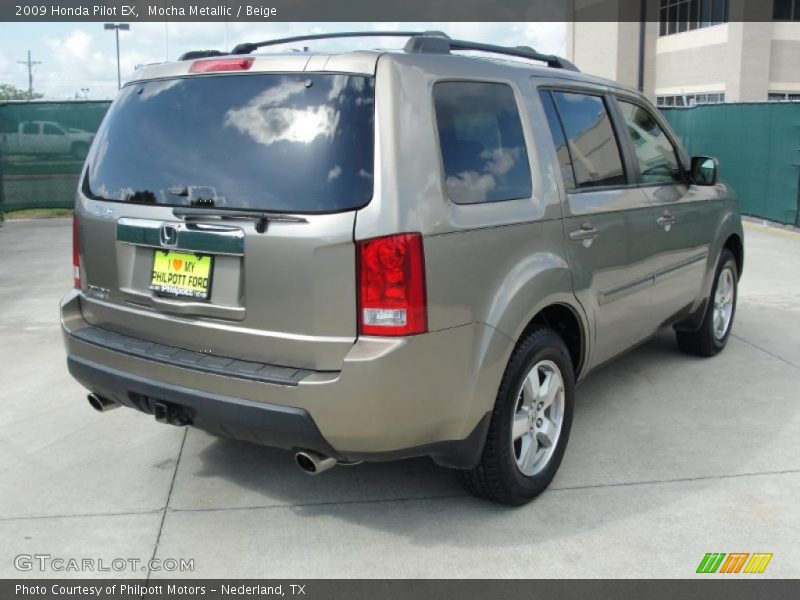 Mocha Metallic / Beige 2009 Honda Pilot EX