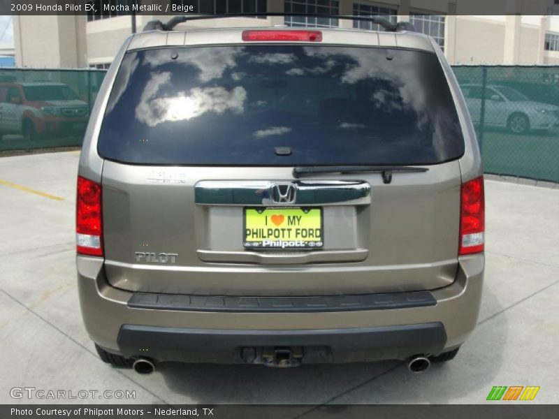 Mocha Metallic / Beige 2009 Honda Pilot EX