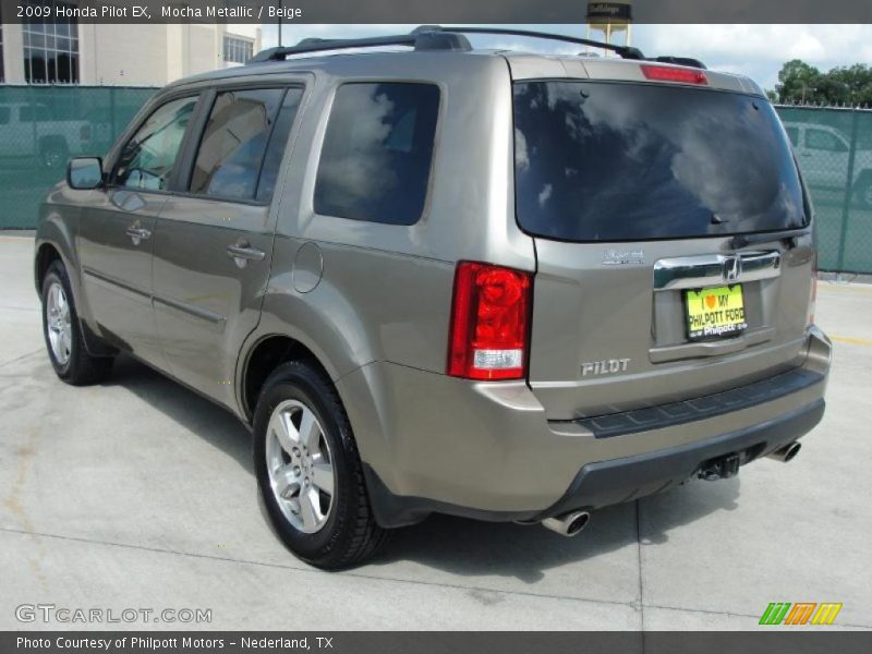 Mocha Metallic / Beige 2009 Honda Pilot EX