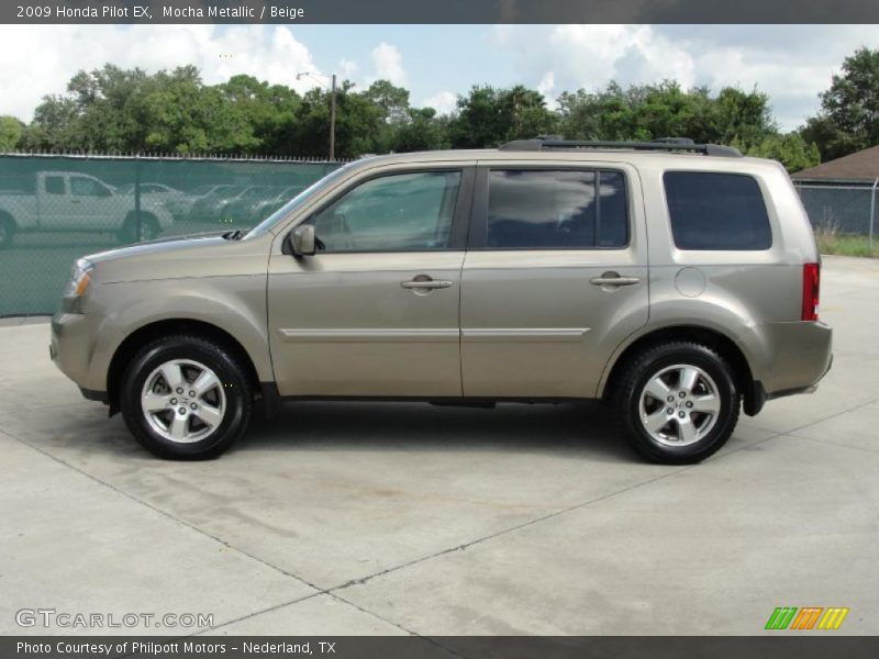 Mocha Metallic / Beige 2009 Honda Pilot EX