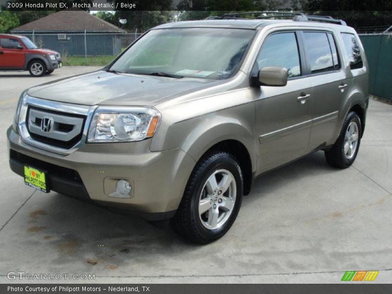 Mocha Metallic / Beige 2009 Honda Pilot EX