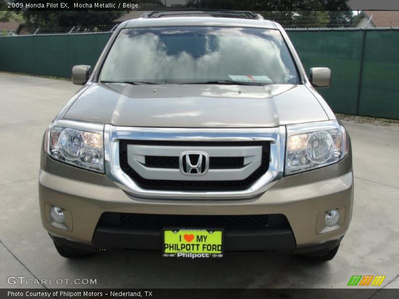 Mocha Metallic / Beige 2009 Honda Pilot EX