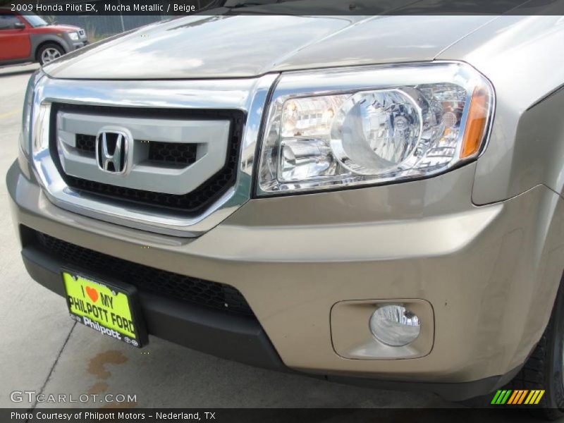 Mocha Metallic / Beige 2009 Honda Pilot EX