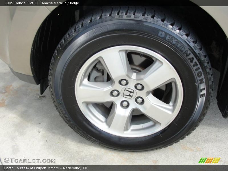 Mocha Metallic / Beige 2009 Honda Pilot EX