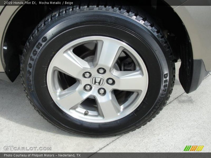 Mocha Metallic / Beige 2009 Honda Pilot EX