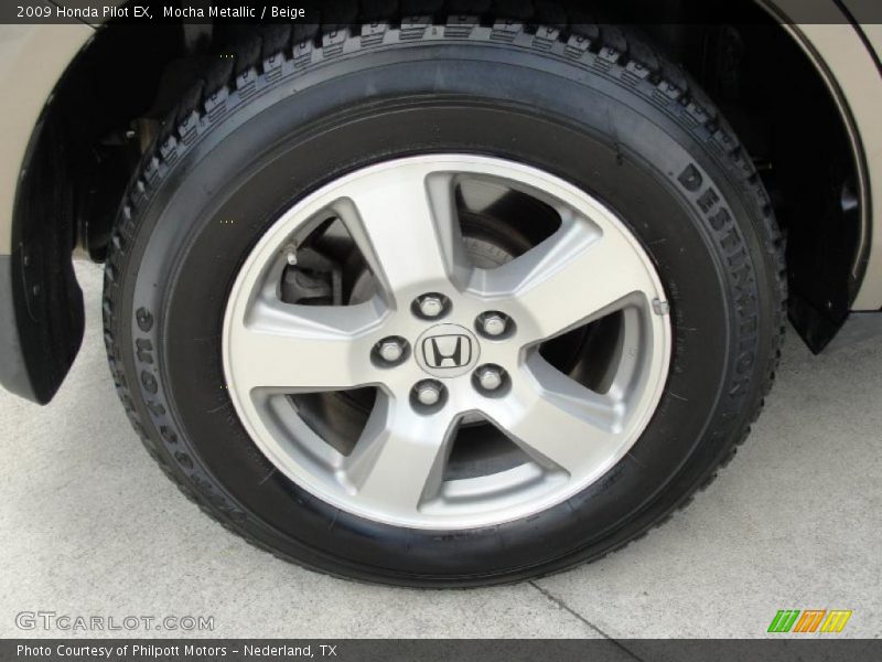 Mocha Metallic / Beige 2009 Honda Pilot EX