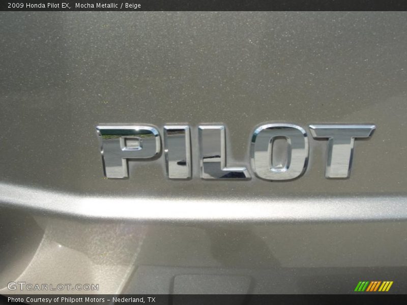 Mocha Metallic / Beige 2009 Honda Pilot EX