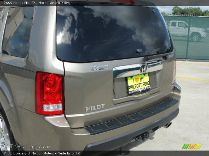 Mocha Metallic / Beige 2009 Honda Pilot EX