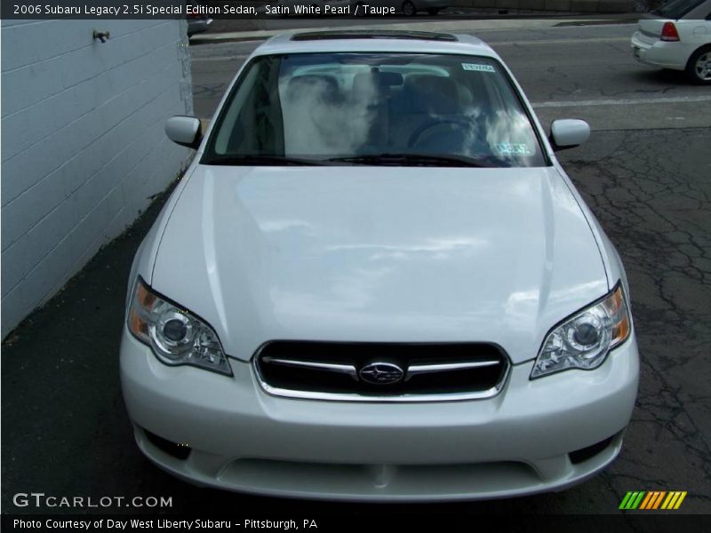 Satin White Pearl / Taupe 2006 Subaru Legacy 2.5i Special Edition Sedan