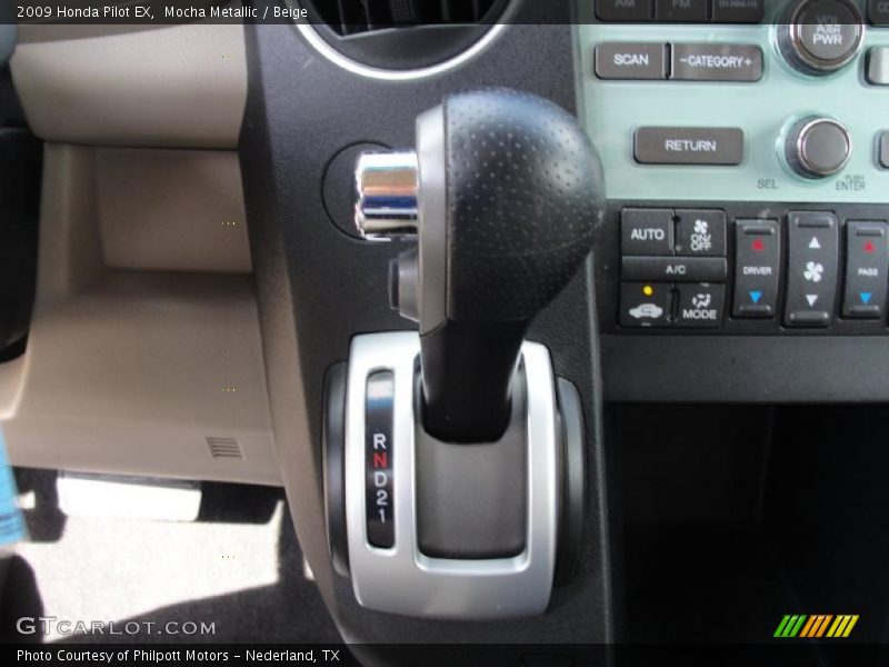Mocha Metallic / Beige 2009 Honda Pilot EX