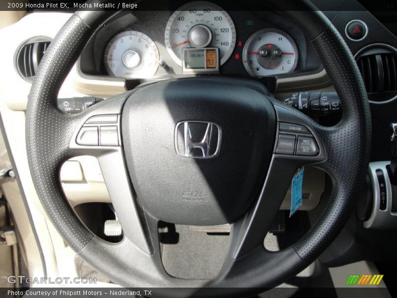 Mocha Metallic / Beige 2009 Honda Pilot EX