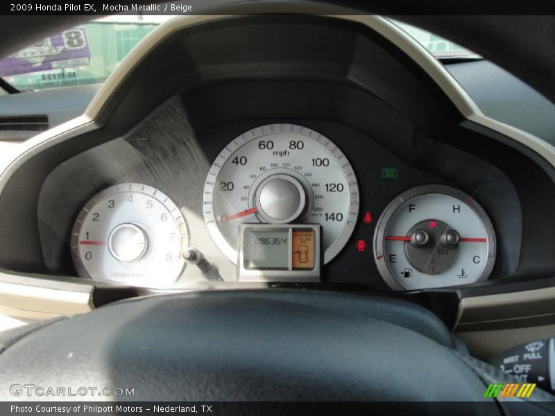 Mocha Metallic / Beige 2009 Honda Pilot EX
