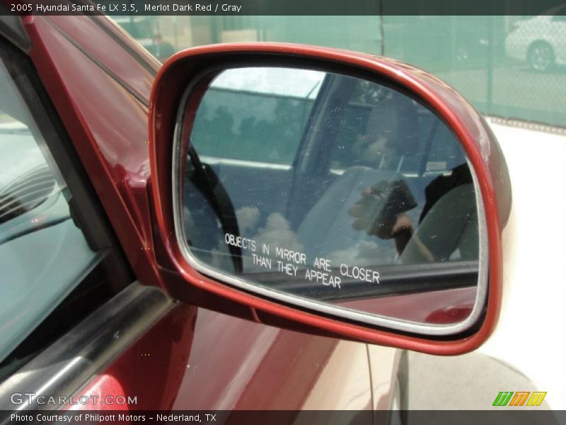 Merlot Dark Red / Gray 2005 Hyundai Santa Fe LX 3.5