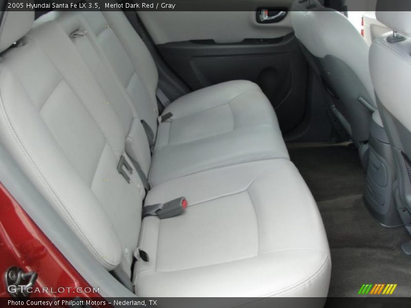 Merlot Dark Red / Gray 2005 Hyundai Santa Fe LX 3.5