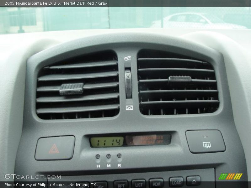 Merlot Dark Red / Gray 2005 Hyundai Santa Fe LX 3.5