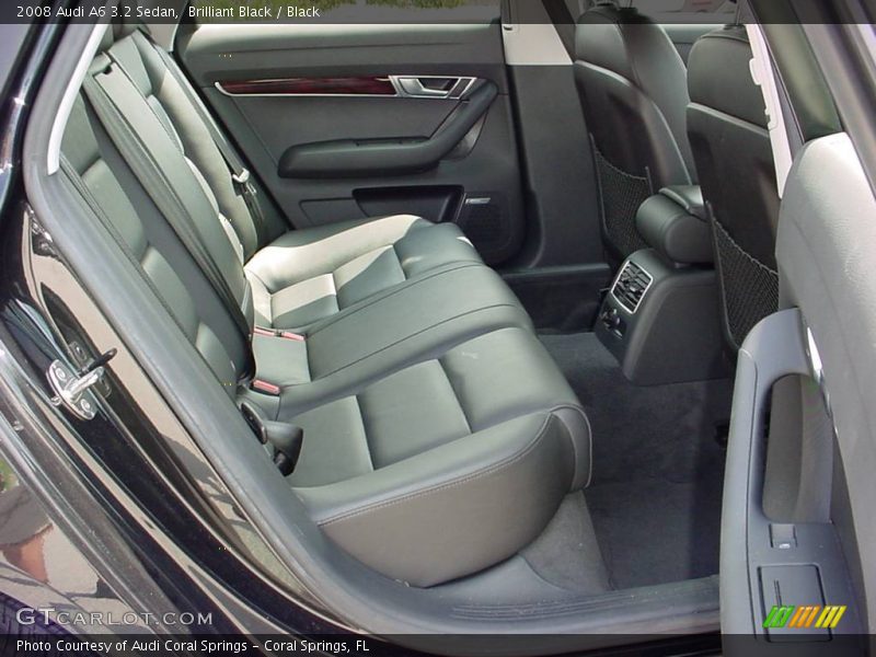 Brilliant Black / Black 2008 Audi A6 3.2 Sedan