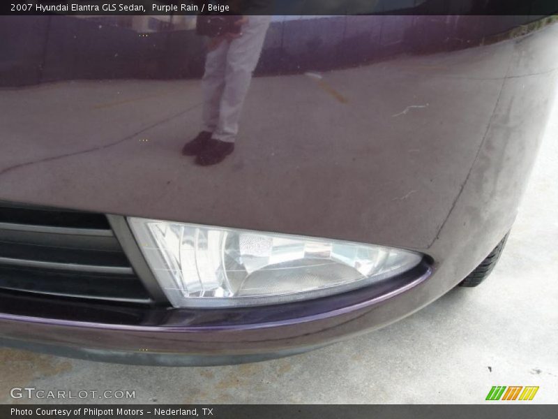 Purple Rain / Beige 2007 Hyundai Elantra GLS Sedan