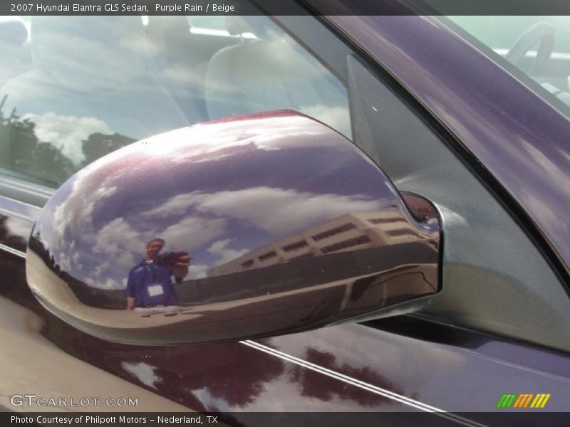 Purple Rain / Beige 2007 Hyundai Elantra GLS Sedan