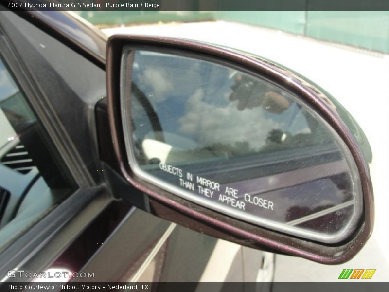 Purple Rain / Beige 2007 Hyundai Elantra GLS Sedan