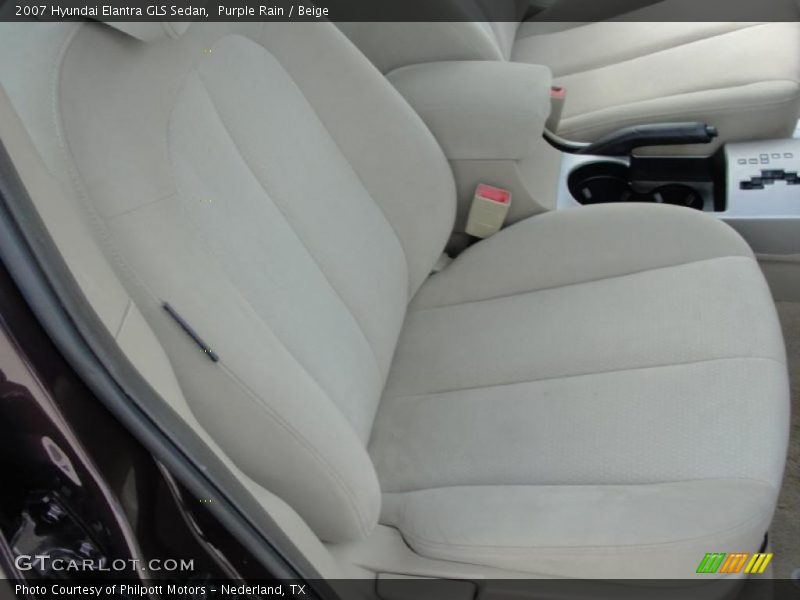 Purple Rain / Beige 2007 Hyundai Elantra GLS Sedan