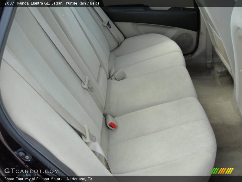 Purple Rain / Beige 2007 Hyundai Elantra GLS Sedan