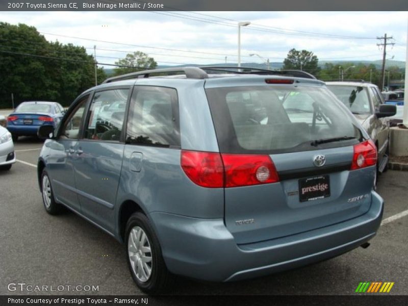 Blue Mirage Metallic / Stone 2007 Toyota Sienna CE