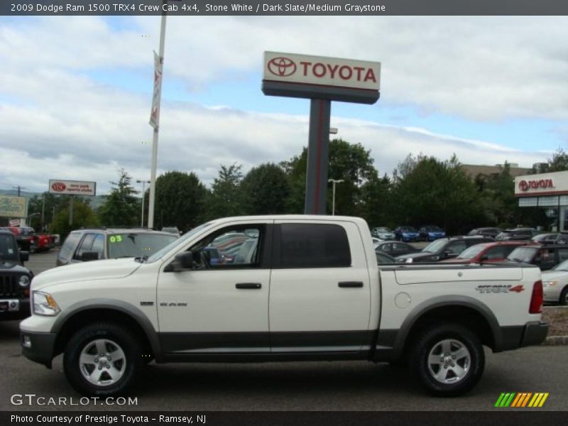 Stone White / Dark Slate/Medium Graystone 2009 Dodge Ram 1500 TRX4 Crew Cab 4x4