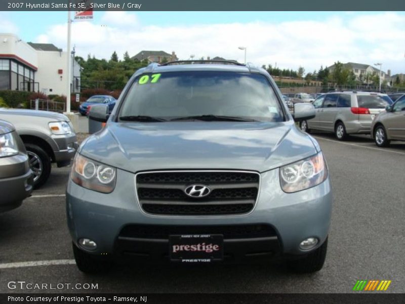 Silver Blue / Gray 2007 Hyundai Santa Fe SE