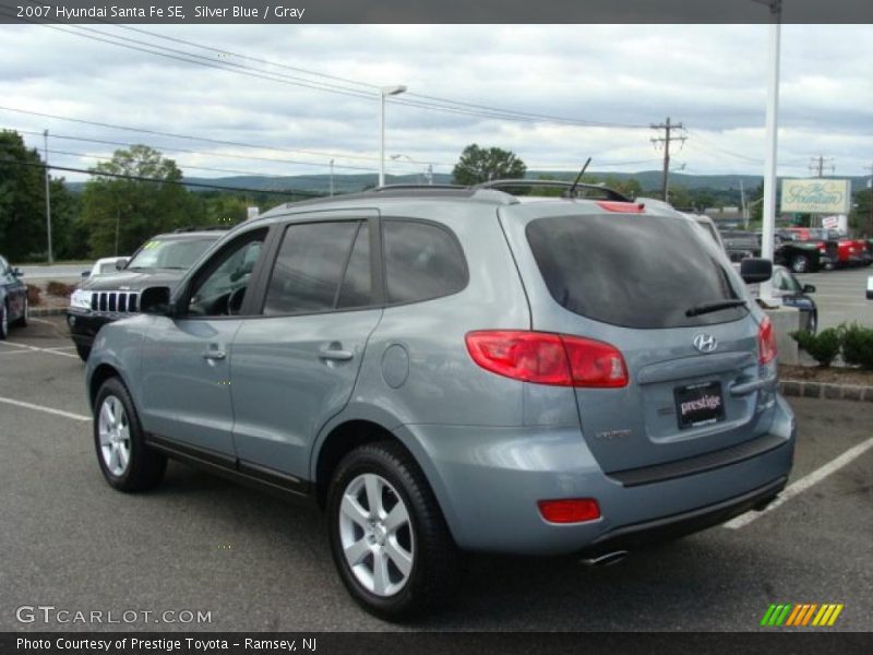 Silver Blue / Gray 2007 Hyundai Santa Fe SE